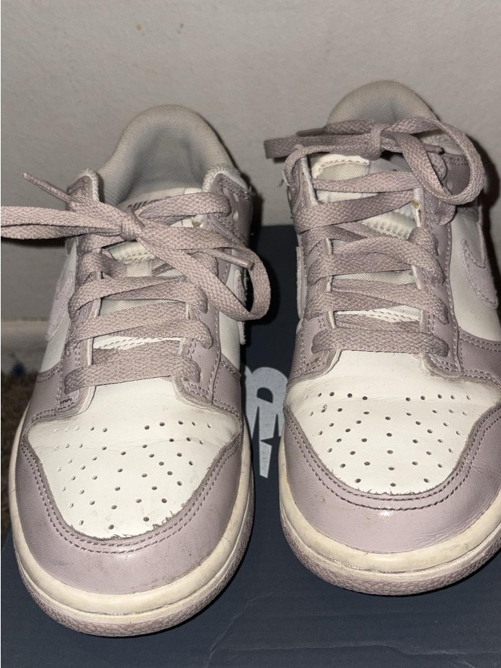 Nike Kids Low-Top Sneakers in Light lilac and White